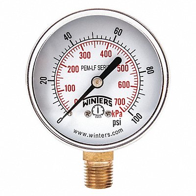 J1380 Gauge Pressure 2-1/2in 0 to 15 psi MPN:PEM211LF