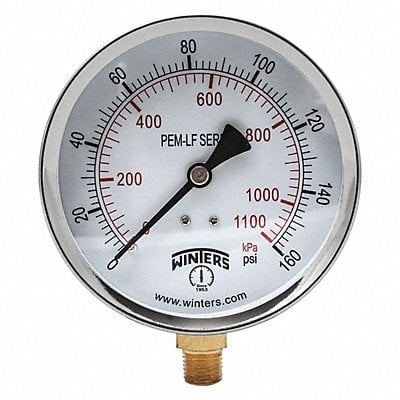 K4524 Gauge Pressure 0 to 160 psi 4 in MPN:PEM224LF