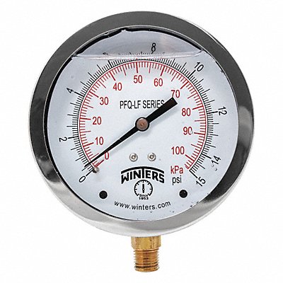 J1383 Gauge Pressure 4in. 0 to 15 psi MPN:PFQ708LF