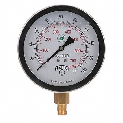 J1383 Gauge Pressure 4in. 0 to 100 psi MPN:PFQ711LF