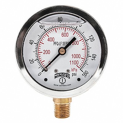 J1383 Gauge Pressure 4in. 0 to 160 psi MPN:PFQ712LF