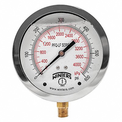 J1383 Gauge Pressure 4in. 0 to 600 psi MPN:PFQ716LF