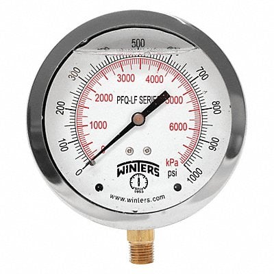 J1383 Gauge Pressure 4in. 0 to 1000 psi MPN:PFQ724LF