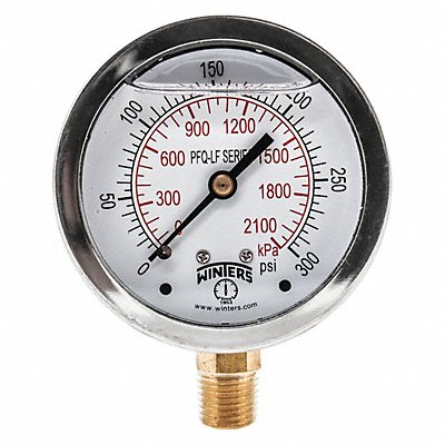 J1382 Gauge Pressure 0 to 300 psi 2-1/2 in MPN:PFQ807LF