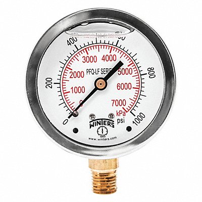 J1382 Gauge Pressure 2-1/2in. 0 to 1000 psi MPN:PFQ809LF