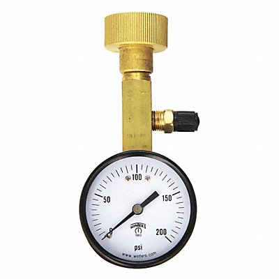 Air Over Water Test Gauge Kt 0 to 200psi MPN:AOM-204TM