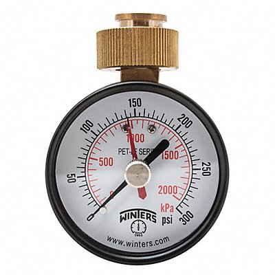 Max Pointer Test Gauge 2.5 in 0-300psi MPN:PETM217LF