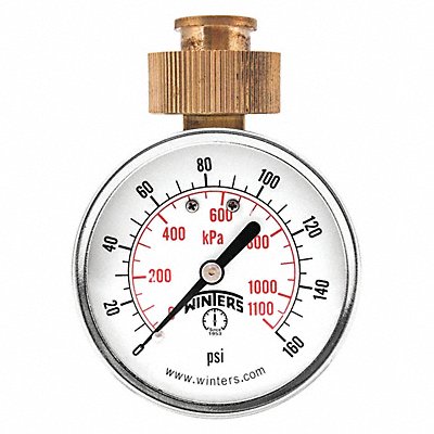 Pressure Gauge 0 to 160 psi Range MPN:PETW213