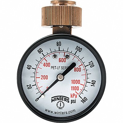 K4555 Water Test Gauge 2.5 in 0 to 160 psi MPN:PETW213LF