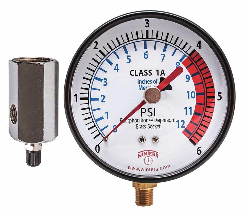 K4558 Pressure Gauge 4 Dial Size Black MPN:PGTK314CM.