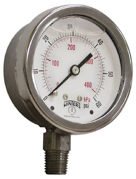 Pressure Gauge: 2-1/2