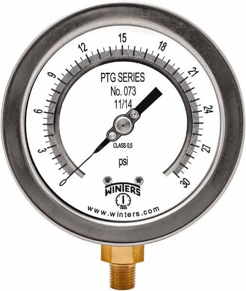 Pressure Test Gauges & Calibrators, Diameter (Decimal Inch): 4.00  MPN:PTG3999-TG4