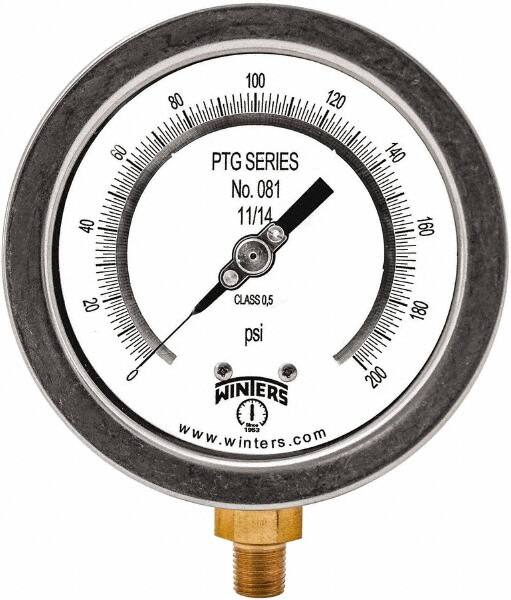 Pressure Test Gauges & Calibrators, Minimum PSI: 0 , Diameter (Decimal Inch): 4.00  MPN:PTG4005-TG4