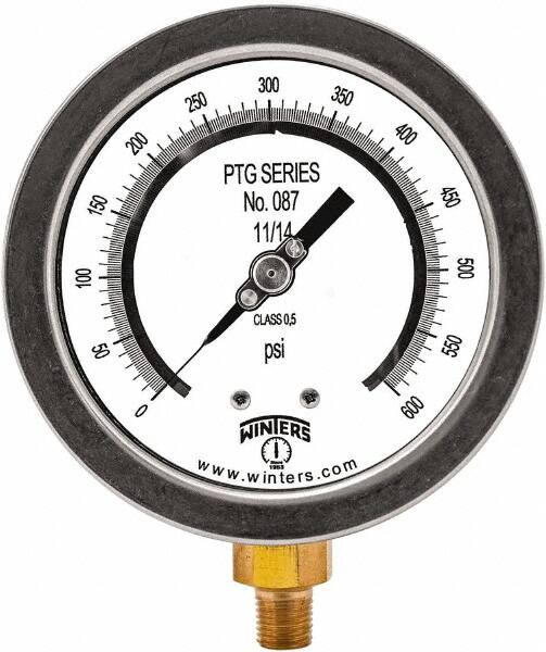 Pressure Test Gauges & Calibrators, Minimum PSI: 0 , Diameter (Decimal Inch): 4.00  MPN:PTG4006-TG4