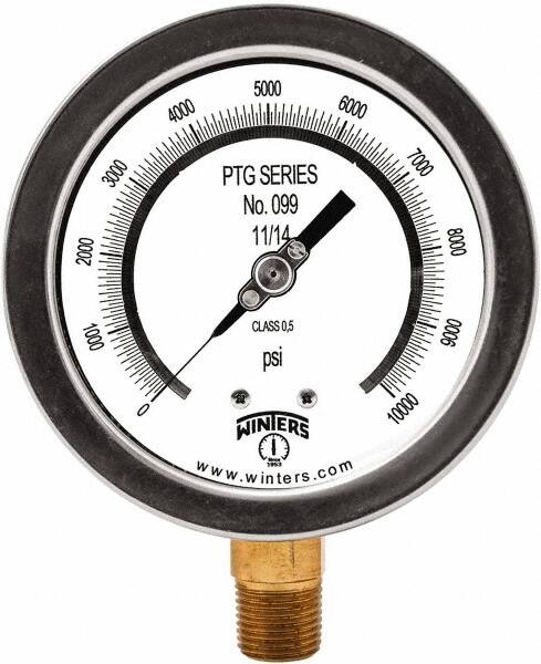 Pressure Test Gauges & Calibrators, Minimum PSI: 0 , Diameter (Decimal Inch): 4.00  MPN:PTG4013-TG4