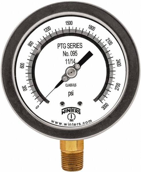 Pressure Test Gauges & Calibrators, Minimum PSI: 0 , Diameter (Decimal Inch): 4.00  MPN:PTG4014-TG4