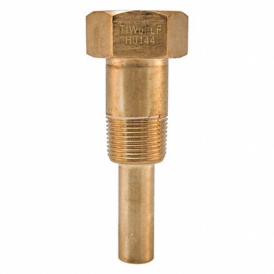 Industrial Thermowell 3.5in. Stem Brass MPN:TIW03LF