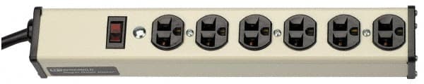 4 Outlets, 120 Volts, 20 Amps, 15' Cord, Power Outlet Strip MPN:ULB420-15