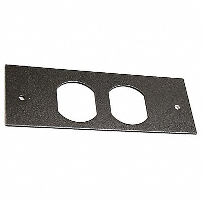 Duplex Faceplate Fitting Black Steel MPN:OFR47-D