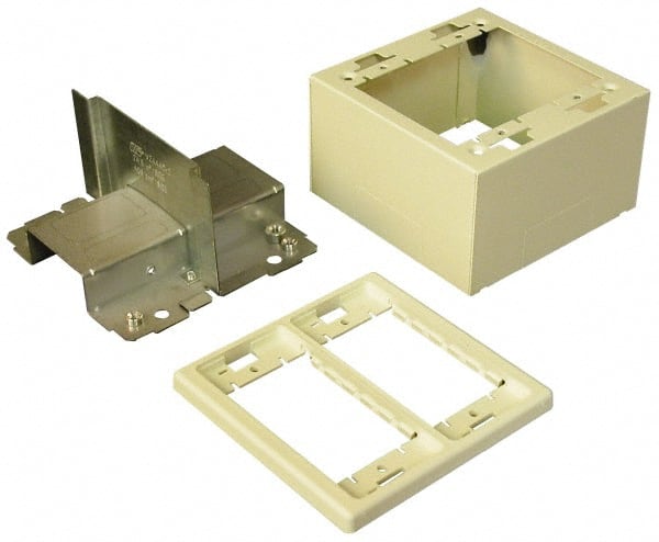 4-3/4 Inch Long x 4-3/4 Inch Wide x 2-3/4 Inch High, Rectangular Raceway Box MPN:V2444D-2A