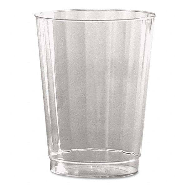 Classic Crystal Plastic Tumblers, 10 oz, Clear, Fluted, Tall, 12/Pack MPN:WNACC10240