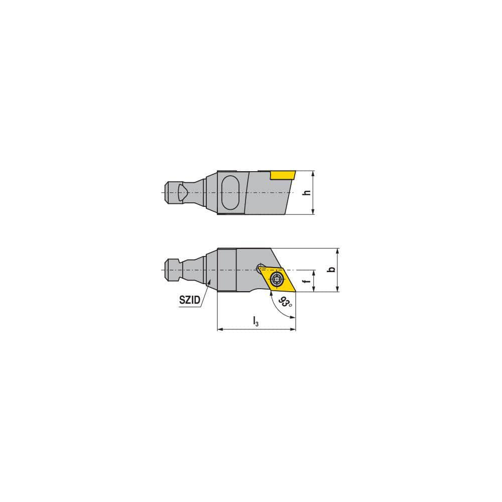 Modular Turning & Profiling Cutting Unit Heads, System Size: BH12 , Cutting Direction: Left Hand , Compatible Insert Style: DC..  MPN:72811231