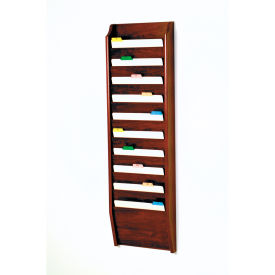 10 Pocket Chart Holder - Mahogany CH14-10MH