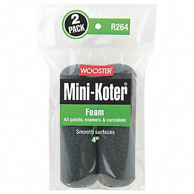 Mini Paint Rollers 4 L No Nap Foam PK2 MPN:R264-4