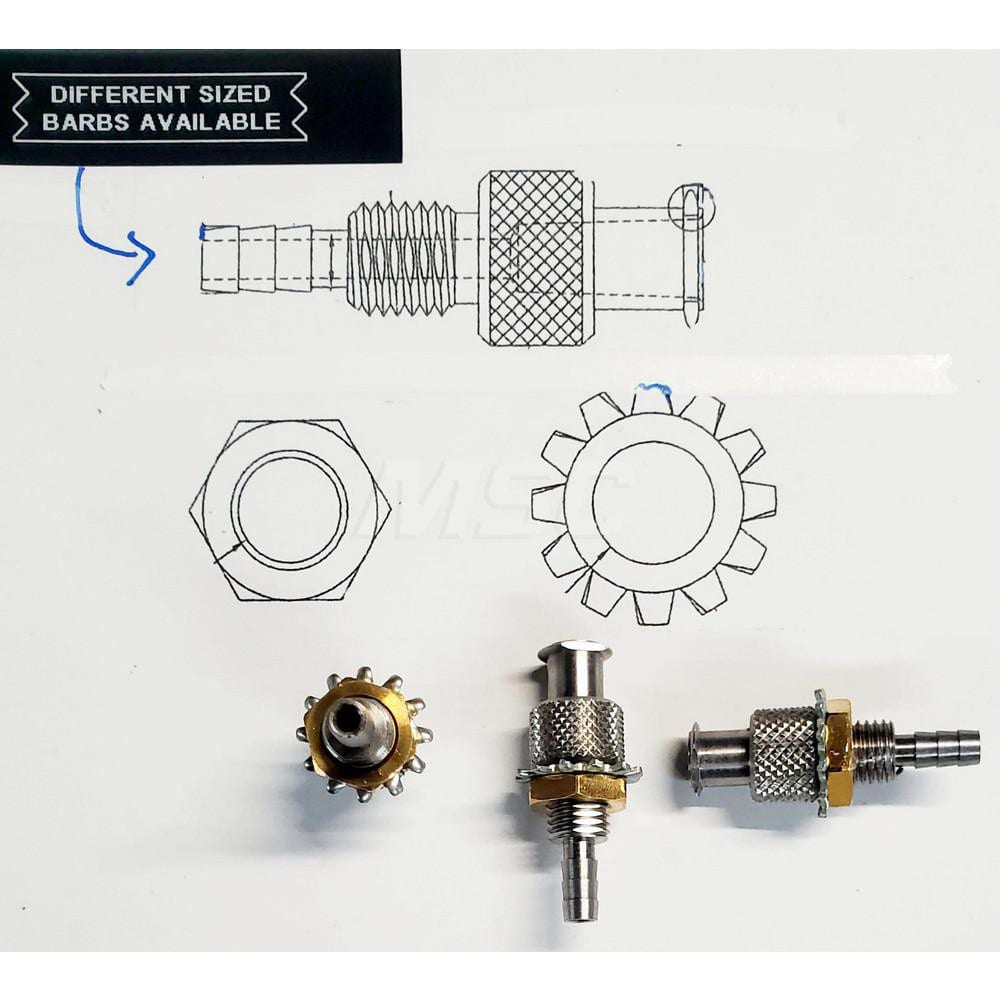 Medical Tubing Connectors & Fittings, Inlet A Inside Diameter (Inch): 1/16  MPN:FBA14131316SS