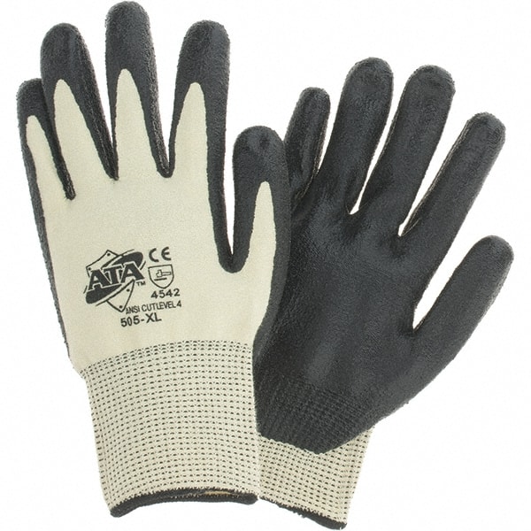 Cut, Puncture & Abrasive-Resistant Gloves: Size XL, ANSI Cut 4, ANSI Puncture 2, Kevlar MPN:505-XL