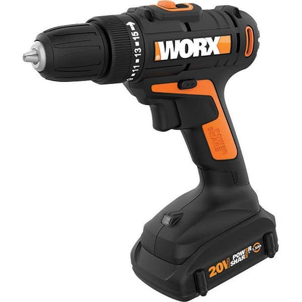 Cordless Drill: 20V, 3/8