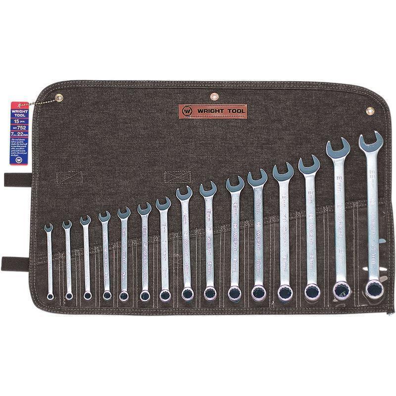 Combination Wrench Set: 15 Pc, Metric MPN:752