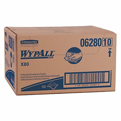 Dry Wipe 12-2/5 x 23-1/2 Blue/White MPN:06280