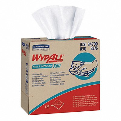 Dry Wipe 8 1/4 x 16-3/4 White MPN:34790