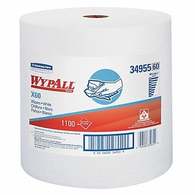 Dry Wipe Roll 12-1/2 x 13-1/2 White MPN:34955