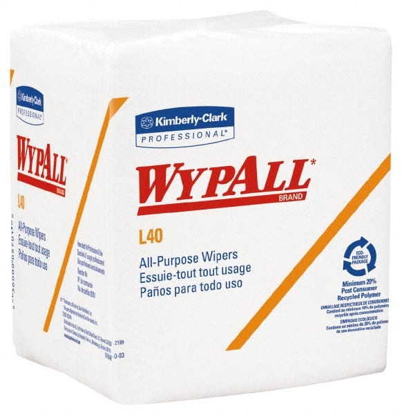 WypAll L40 Disposable Cleaning and Drying Towels (05701), Limited Use Towels, White MPN:05701