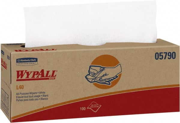 WypAll L40 Disposable Cleaning and Drying Towels (05790), Limited Use Towels, White MPN:05790