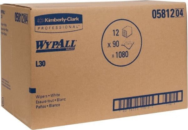 WypAll L30 DRC Towels (05812), Strong and Soft Wipes, White MPN:05812