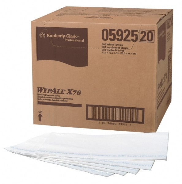 CriticalClean Heavy Duty Foodservice Cloths, Quarterfold Towels, White MPN:05925