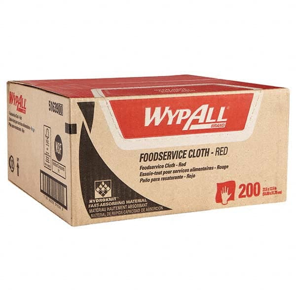 CriticalClean Heavy Duty Foodservice Cloths, Quarterfold, Red MPN:51639