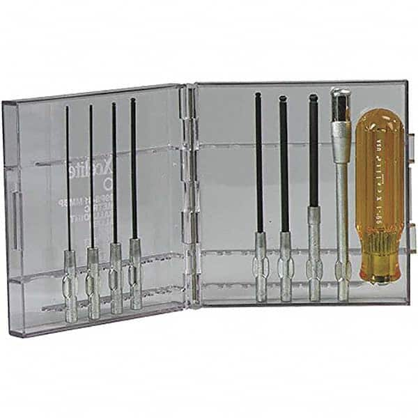 Hex Driver Sets, Ball End: Yes , Container Type: Case , Number Of Pieces: 9 , Includes: (7) Shafts, 991N Handle, 99X5N Extension, Clear Case  MPN:99PS41MMBPN