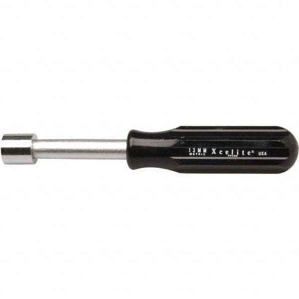 Nut Driver: Hollow Shaft, Plastic Handle, 6.15