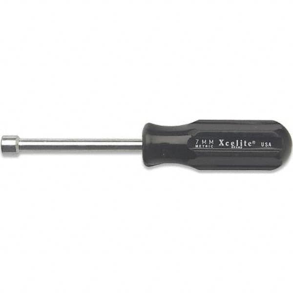 Nut Driver: Hollow Shaft, Plastic Handle, 6.15