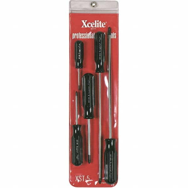 Screwdriver Set: 5 Pc, Phillips MPN:XST5N