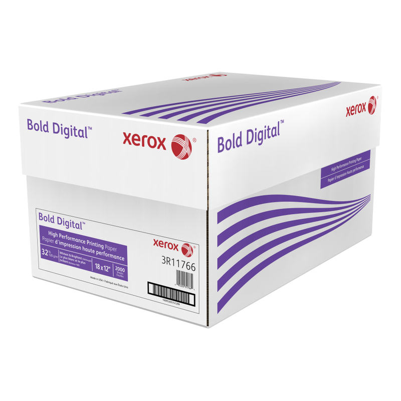 Xerox Bold Digital Printing Paper, Tabloid Extra Size (12in x 18in), 100 (U.S.) Brightness, 32 Lb, White, 500 Sheets Per Ream, Case Of 4 Reams MPN:3R11766-CS