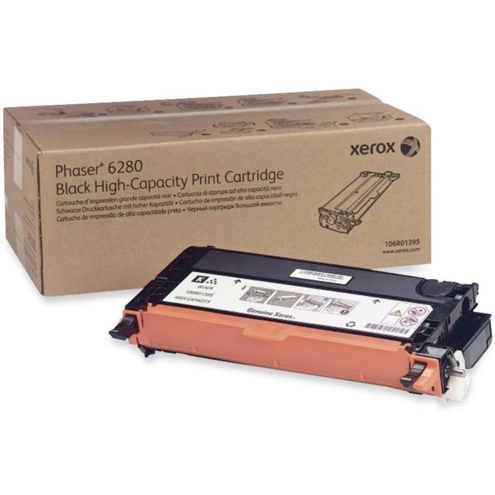 Xerox 6280 Black High Yield Toner Cartridge, 106R01395 MPN:106R01395