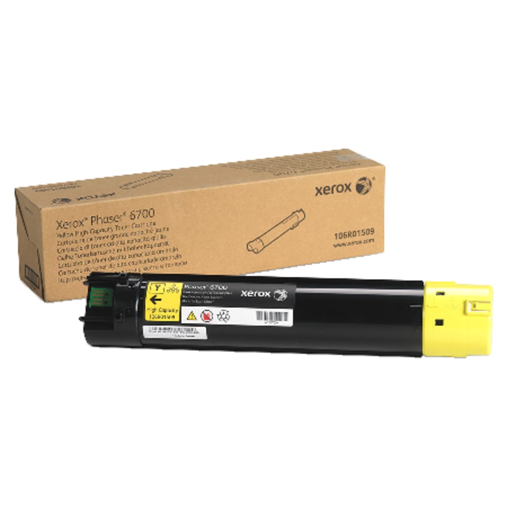 Xerox 6700 Yellow High Yield Toner Cartridge, 106R01509 MPN:106R01509