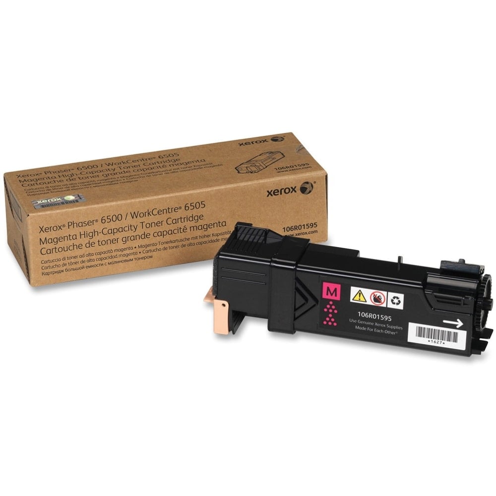 Xerox 6500 Magenta High Yield Toner Cartridge, 106R01595 MPN:106R01595