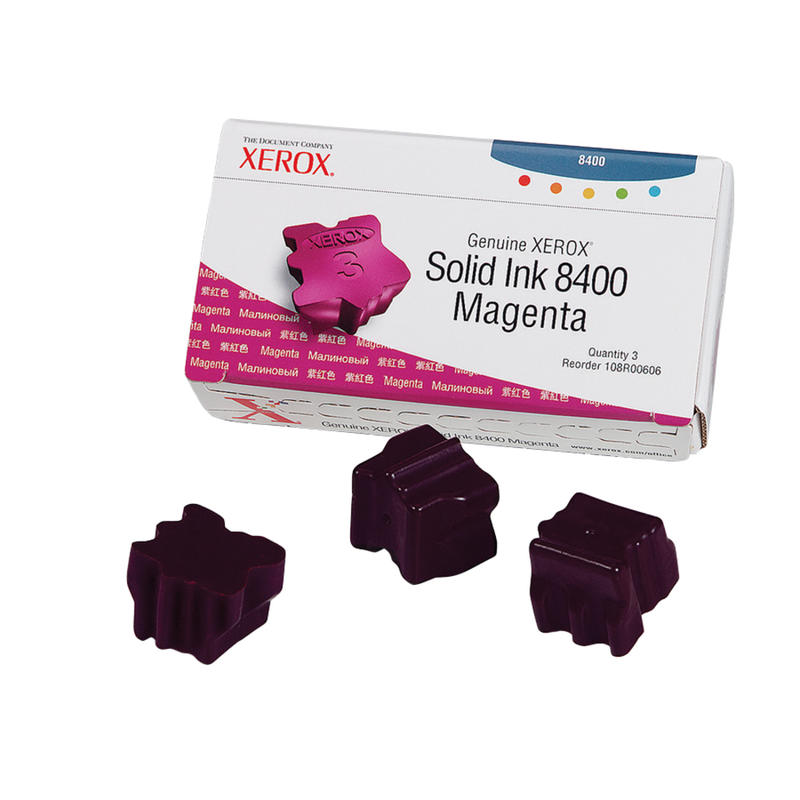 Xerox 8400 Magenta Solid Ink, Pack Of 3, 108R00606 MPN:108R00606