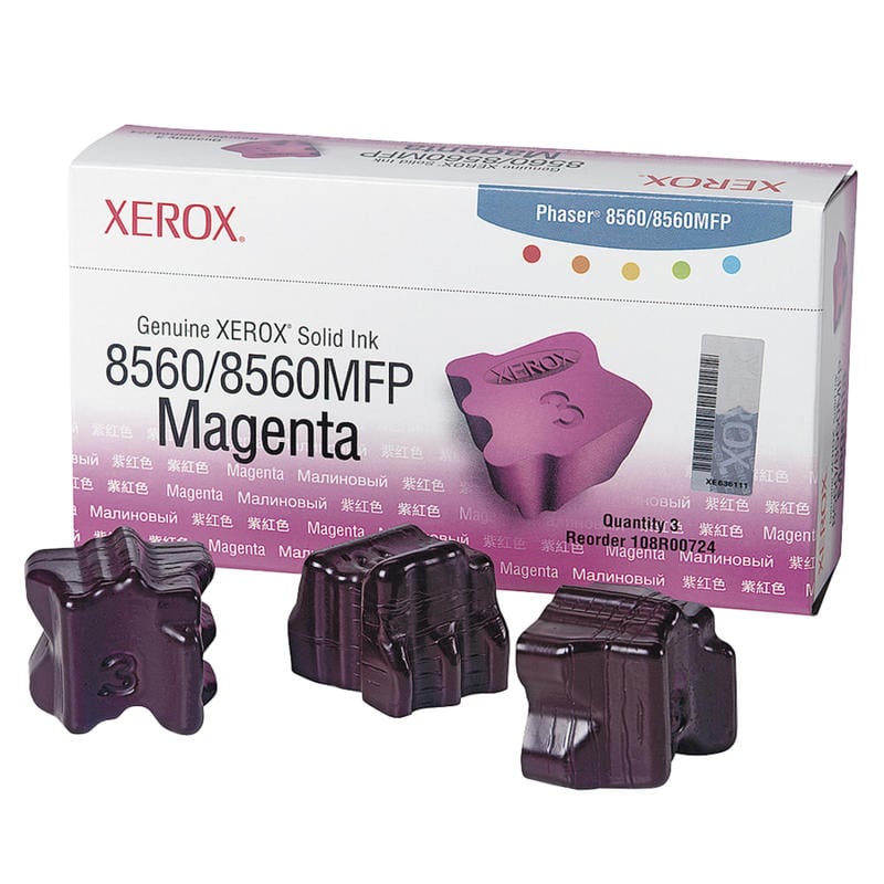 Xerox 8560 Phaser Magenta Solid Ink, Pack Of 3, 108R00724 MPN:108R00724